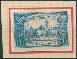 1918 Marosvásárhely SZ.K.V. 1 sz. illetékbélyeg (10.000)