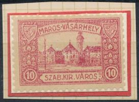 1918 Marosvásárhely SZ.K.V. 3 sz. illetékbélyeg (10.000)