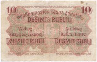 Litvánia / Német megszállás / Darlehnskasse Ost, Posen 1916. 10R T:III-,IV
Lithuania / German occup...