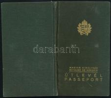 1937 Bp., Magyar Királyság által kiállított fényképes útlevél / Hungarian passport