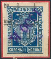 1923 Kiskunfélegyháza R.T.V. 13 a sz. okirati illetékbélyeg (20.000)