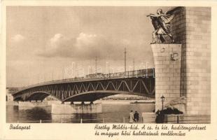 Budapest, Horthy Miklós híd, a Császári és Királyi haditengerészet és magyar hősi halottainak emlékműve