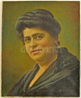 Bánáty jelzéssel: Női portré. Olaj, vászon, 50×40 cm