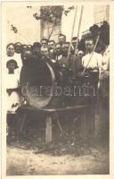 1922 Bakonynána, Nána; harangszentelési ünnepség, photo (fa)