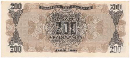 Görögország 1944. 200.000.000D T:I-,II
Greece 1944. 200.000.000 Drachmai C:AU,XF
Krause 131