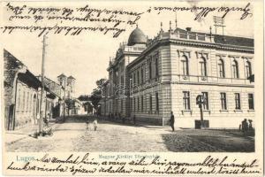 Lugos, Lugoj; Magyar királyi törvényszék, utca / court, street