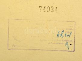 Szőnyi István (1894-1960): Zebegény a Dunánál. Rézkarc, papír, jelzett, üvegezett keretben, 27×43 cm