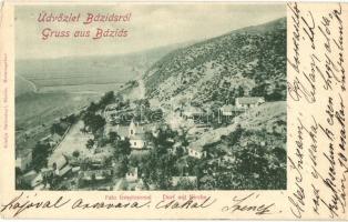 1899 Báziás, falu templommal / village with church