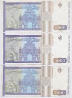 Románia 1991. 500L + 100L + 1993. 5000L (3x) T:III
Romania 1991. 500 Lei + 100 Lei + 1993. 5000 Lei...