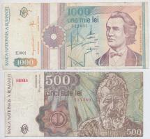 Románia 1991. 500L + 100L + 1993. 5000L (3x) T:III
Romania 1991. 500 Lei + 100 Lei + 1993. 5000 Lei...