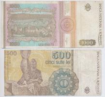 Románia 1991. 500L + 100L + 1993. 5000L (3x) T:III
Romania 1991. 500 Lei + 100 Lei + 1993. 5000 Lei...