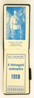 1918 A Flottaegylet zsebnaptára. Hadi ismeretekkel, kitöltetlenül, Szép állapotban