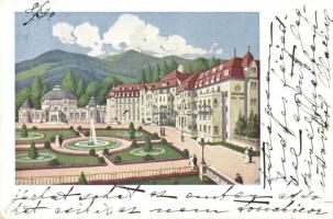 Pöstyénfürdő, Bad Piestany; Thermia Palace fürdő és szállópalota / hotel and spa (kis szakadás / small tear)