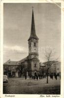 Érsekújvér, Nové Zamky; tér, Római katolikus templom / square, church (EB)