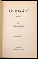 Gárdonyi Géza: Dávidkáné. Bp., é.n, Dick Manó. Harmadik kiadás. Kiadói, álbordázott, festett, dúsan ...