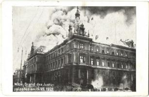 1927 Vienna, Wien; Brand des Justizpalastes am 15 Juli / the burning Palace of Justice (tear)