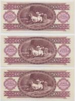 1992. 100Ft (3x) sorszámkövetők T:II