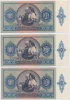 1941. 20P (3x) sorszámkövetők T:I