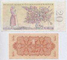 Csehszlovákia 1944. 1K + 1949. 20K T:II-,III
Czechoslovakia 1944. 1 Korun + 1949. 20 Korun C:VF,F
...