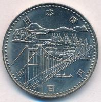 Japán 1988. 500Y Cu-Ni A Seto-híd megnyitása T:1 Japan 1988. 500 Yen Cu-Ni Opening of Seto Bridge C:UNC Krause Y#94