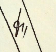 Kun Sarolta (1990- ): Ébredés, akvarell-tus, papír, jelzett, üvegezett, 40×30 cm