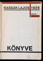 Kassák Lajos: Tisztaság könyve. 1926 Május. Bp.,1926, Horizont, Krausz J. és Társa-ny., 115+5 p.+4 t...