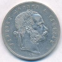 1869KB 1Ft Ag "Ferenc József / Angyalos címer" Körmöcbánya T:2  Hungary 1869KB 1 Forint Ag...