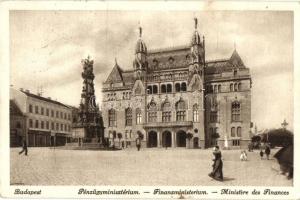 Budapest I. Szentháromság tér és szobor, volt Pénzügyminisztérium épülete