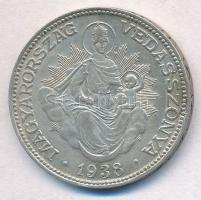 1938. 2P Ag "Madonna" T:1- Adamo P7