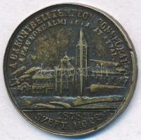 1878. A Bakonybéli templom consecral a pannonhalmi főapát által fém emlékérem (25,5mm) T:2-