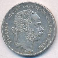 1879KB 1Ft Ag "Ferenc József / Középcímer" T:3 ph.
Adamo M15