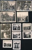 1933 Gödöllő, Jamboree, életképek, 16 db fotó, 4x5 és 6x9 cm között