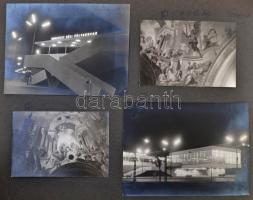 cca 1950-1970 Több, mint 100 jól komponált városképet tartalmazó fényképalbum. Budapest, Óbuda, a Vá...