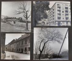 cca 1950-1970 Több, mint 100 jól komponált városképet tartalmazó fényképalbum. Budapest, Óbuda, a Vá...