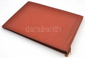 cca 1950-1970 Több, mint 100 jól komponált városképet tartalmazó fényképalbum. Budapest, Óbuda, a Vá...