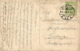 1915 Első világháborús osztrák-magyar katonai fotó képeslap. csoportkép / WWI K.u.K. military group....