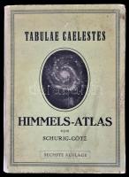 Tabulae caelestes ... Richard Schurigs Himmels-Atlas. Lipcse, [1933], Ed. Gaeblers Geographisches Institut. Kopott félvászon kötésben.