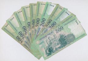 1998-2007. 200Ft (11x) mind különböző évjárat illet sorozat jellel T:III szakadás