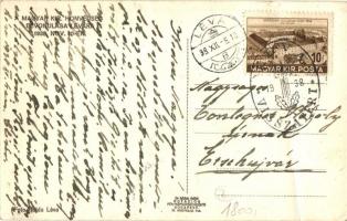 1938 Léva, Levice; bevonulás virágokkal díszített automobillal / entry of the Hungarian troops, auto...