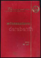 Változtató terhelhetőségű tirisztoros robbantógép. RT60 Gépkönyv. h. n., é. n., Országos Bányagépgyártó Vállalat - Bányászati Anyagellátó és Szolgáltató Kft. Műbőr kötésben.