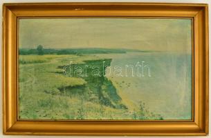 H. Mummkunz jelzéssel: Tengerparti sziklaorom. Olaj, vászon, jelzett. Keretben. 35x60 cm