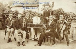 1903 Losonc, Lucenec; Krúdy zenekar / music band. photo (EK)