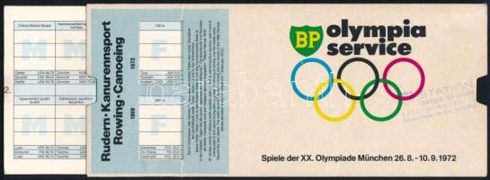 1972 A Müncheni Olimpiai Játékok programja kihúzható kártyán / Spiele der XX. Olympiade München Olympia service