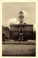 Komárom, Komárno; Városháza, Klapka szobor / town hall, monument. 1938 Komárom visszatért So. Stpl