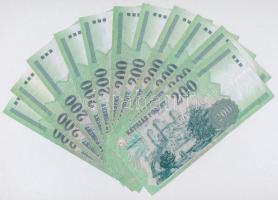 1998-2007. 200Ft (11x) mind különböző évjárat illetve sorozatjel T:III szép papír