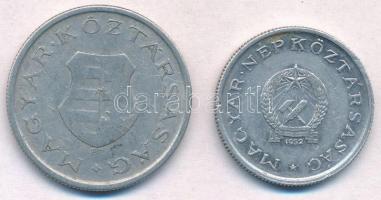 1946. 2Ft Al + 1952. 1Ft Al "Rákosi címer" T:2,2-