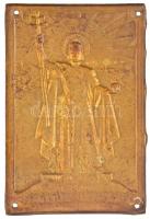 Berán Lajos (1882-1943) 1938. "Magyar Nemzeti Szövetség / Szent István 1038-1938" Br lemez...