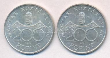 1994. 200Ft Ag "Deák" (2x) T:2
