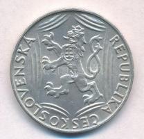 Csehszlovákia 1948. 100K Ag "Függetlenség" T:1-,2 Czechoslovakia 1948. 100 Korun Ag "...