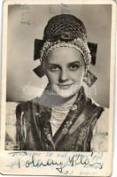 Tolnay Klári színésznő dedikált fotólap